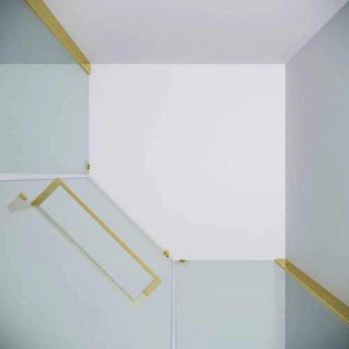 Душевой уголок Grossman Pragma 90x90x195 302.K33.03.9090.32.00 (золото сатин/прозрачное стекло)
