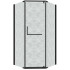 Душевой уголок Grossman Pragma 90x90x195 302.K33.03.9090.21.02 (черный матовый/шиншилла стекло)