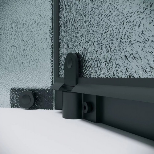 Душевой уголок Grossman Pragma 90x90x195 302.K33.03.9090.21.02 (черный матовый/шиншилла стекло)