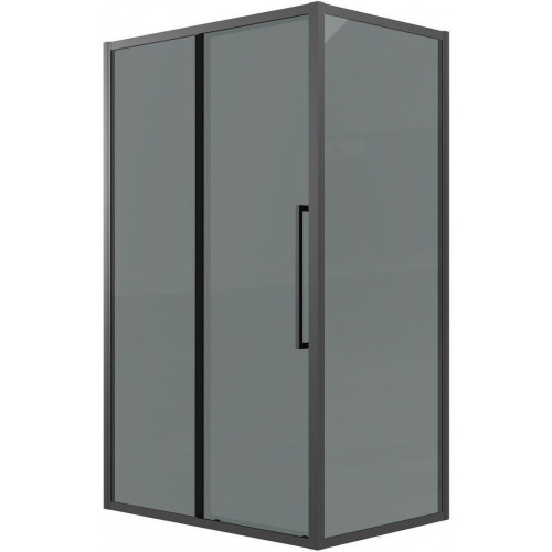 Душевой уголок Grossman Cosmo 130x70x195 120.K33.02.1370.21.10 (черный матовый/тонированное стекло)