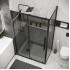 Душевой уголок Grossman Cosmo 130x70x195 120.K33.02.1370.21.10 (черный матовый/тонированное стекло)