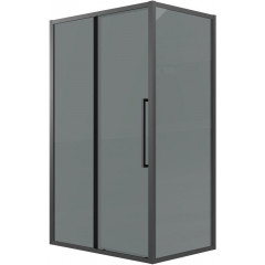 Душевой уголок Grossman Cosmo 130x80x195 120.K33.02.1380.21.10 (черный матовый/тонированное стекло)