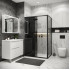 Душевой уголок Grossman Cosmo 130x90x195 120.K33.02.1390.21.10 (черный матовый/тонированное стекло)