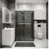 Душевой уголок Grossman Cosmo 130x90x195 120.K33.02.1390.21.10 (черный матовый/тонированное стекло)