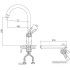 Смеситель D&K DA1032459 (черный/золотистый)