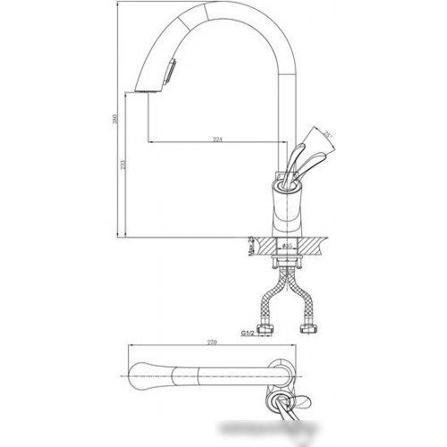 Смеситель D&K DA1032541