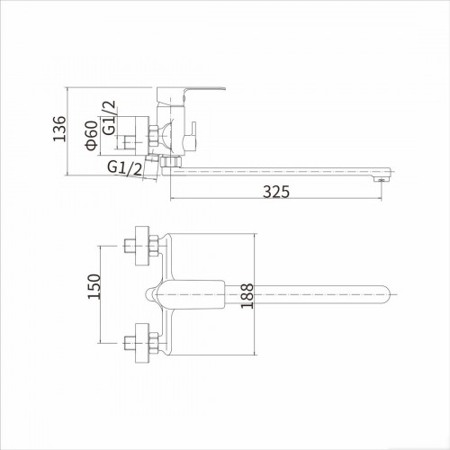 Смеситель Fashun A2282-8