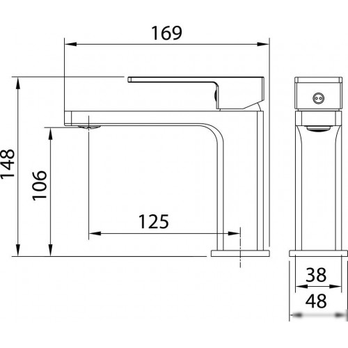 Смеситель Grossman Style 510.K35.05.420 (графит сатиновый)
