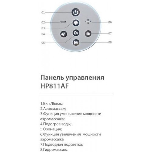 Ванна SSWW AU818R 180x120x70 (с гидромассажем)