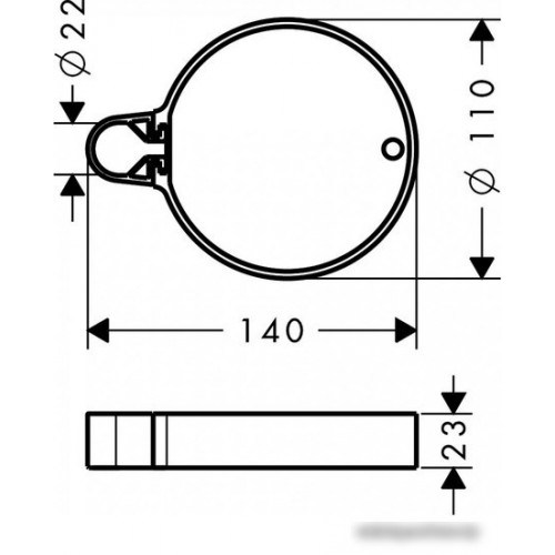 Полка для душа Hansgrohe Cassetta C 28678000