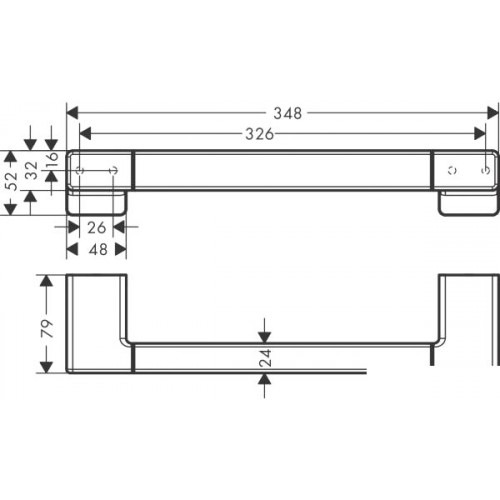 Поручень Hansgrohe AddStoris 41744140