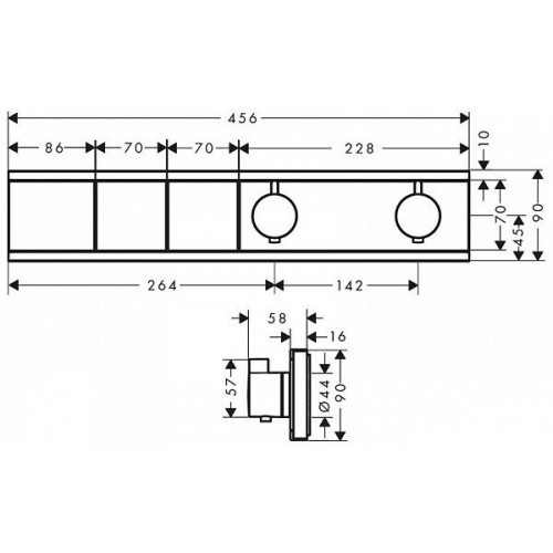Смеситель Hansgrohe RainSelect 15380000 (хром)