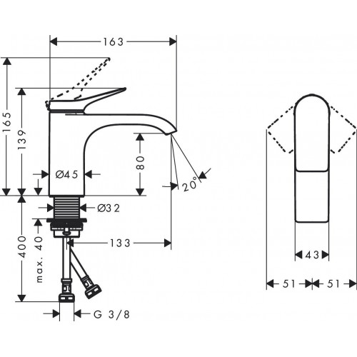 Смеситель Hansgrohe Vivenis 75012000