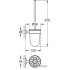 Ершик для унитаза Grohe Essentials Cube 40513001 (хром/матовое стекло)
