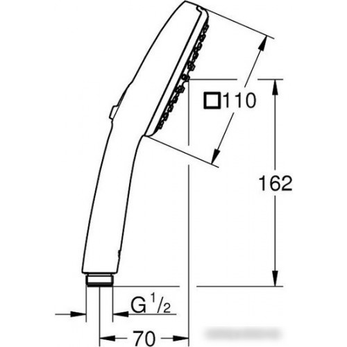 Душевая лейка Grohe Tempesta Cube 26746003