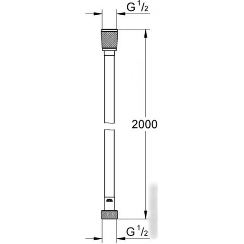 Душевой шланг Grohe VitalioFlex Silver 2000 мм 27507001