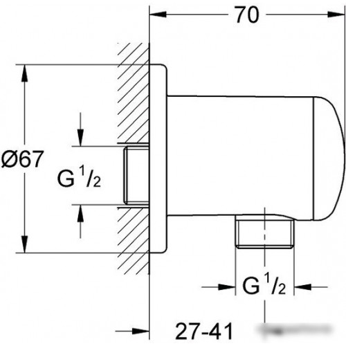 Крепление шланга Grohe Relexa 28671000