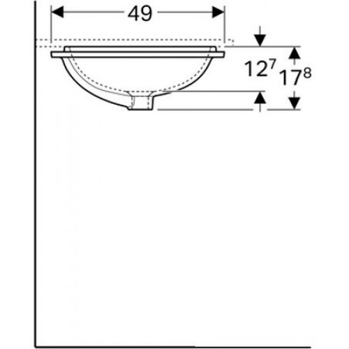 Умывальник Geberit VariForm 500.764.01.2