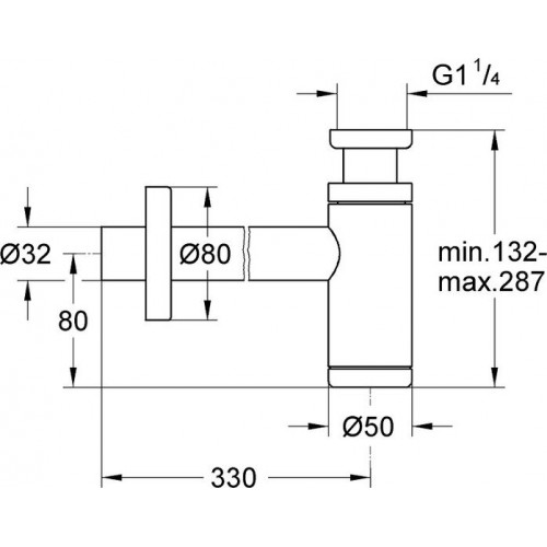 Сифон Grohe 29509KF0 (черный)