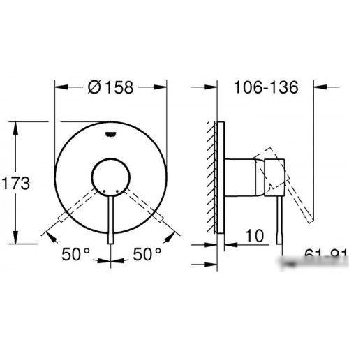Смеситель Grohe Essence 24057001