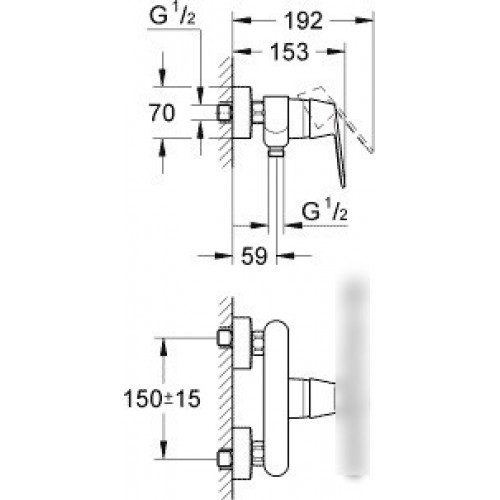 Смеситель Grohe Eurosmart Cosmopolitan 32837000