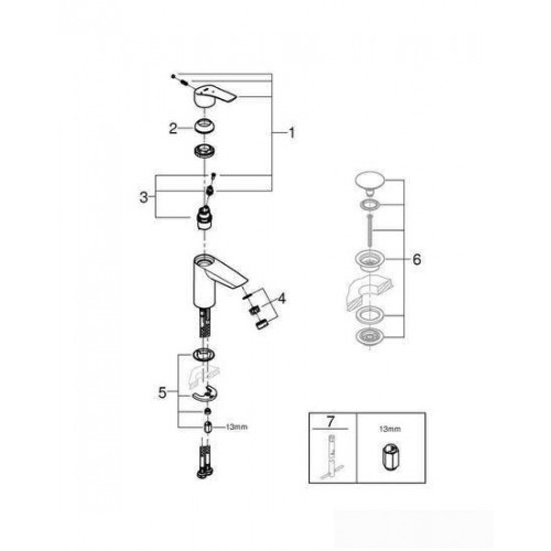 Смеситель Grohe Eurosmart 32154003