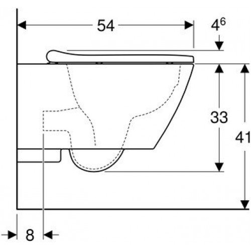 Унитаз Geberit Smyle Square 500.683.01.1