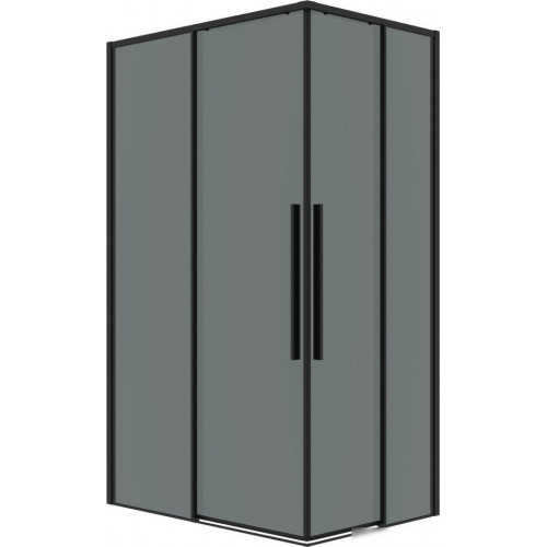 Душевой уголок Grossman Galaxy 100x80x195 300.K33.01.1080.21.10 (черный матовый/тонированное стекло)