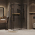 Душевой уголок Grossman Galaxy 100x80x195 300.K33.01.1080.21.10 (черный матовый/тонированное стекло)