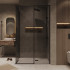 Душевой уголок Grossman Galaxy 100x80x195 300.K33.01.1080.21.10 (черный матовый/тонированное стекло)