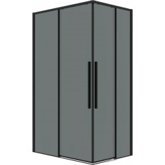 Душевой уголок Grossman Galaxy 110x80x195 300.K33.01.1180.21.10 (черный матовый/тонированное стекло)