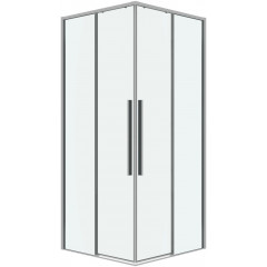 Душевой уголок Grossman Galaxy 80x80x195 300.K33.01.8080.10.00 (хром/прозрачное стекло)