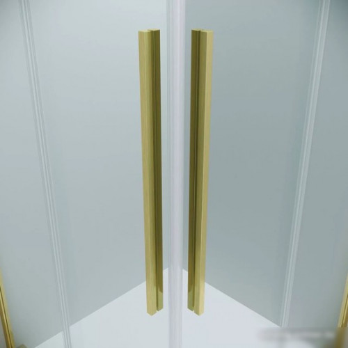 Душевой уголок Grossman Galaxy 80x80x195 300.K33.01.8080.32.00 (золото сатин/прозрачное стекло)