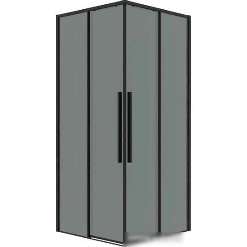 Душевой уголок Grossman Galaxy 80x80x195 300.K33.01.8080.21.10 (черный матовый/тонированное стекло)