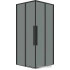 Душевой уголок Grossman Galaxy 80x80x195 300.K33.01.8080.21.10 (черный матовый/тонированное стекло)