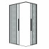 Душевой уголок Grossman Galaxy 80x80x195 300.K33.01.8080.21.02 (черный матовый/шиншилла стекло)