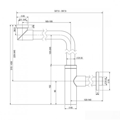 Сифон Wellsee Drainage System 182127000 (розовое золото)