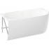 Ванна Wellsee Belle Spa 150x75 235701002 (пристенная ванна (левая) белый глянец, экран, каркас, сифон-автомат глянцевый белый)