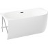 Ванна Wellsee Belle Spa 150x75 235701003 (пристенная ванна (левая) белый глянец, экран, каркас, сифон-автомат матовый черный)