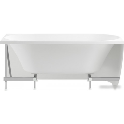Ванна Wellsee Belle Spa 150x75 235701004 (пристенная ванна (левая) белый глянец, экран, каркас, сифон-автомат золото)