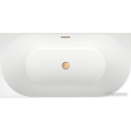Ванна Wellsee Belle Spa 150x75 235701004 (пристенная ванна (левая) белый глянец, экран, каркас, сифон-автомат золото)