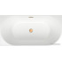 Ванна Wellsee Belle Spa 150x75 235701004 (пристенная ванна (левая) белый глянец, экран, каркас, сифон-автомат золото)