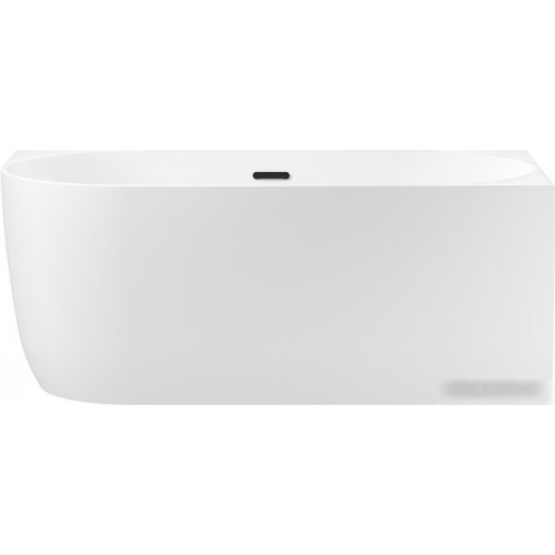 Ванна Wellsee Belle Spa 150x75 235702003 (пристенная ванна (правая) белый глянец, экран, каркас, сифон-автомат матовый черный)
