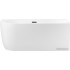 Ванна Wellsee Belle Spa 150x75 235702003 (пристенная ванна (правая) белый глянец, экран, каркас, сифон-автомат матовый черный)