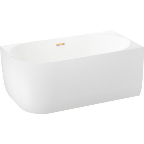 Ванна Wellsee Belle Spa 150x75 235702004 (пристенная ванна (правая) белый глянец, экран, каркас, сифон-автомат золото)