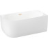 Ванна Wellsee Belle Spa 150x75 235702004 (пристенная ванна (правая) белый глянец, экран, каркас, сифон-автомат золото)