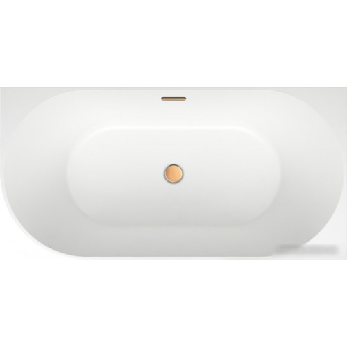Ванна Wellsee Belle Spa 150x75 235702004 (пристенная ванна (правая) белый глянец, экран, каркас, сифон-автомат золото)