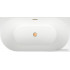 Ванна Wellsee Belle Spa 150x75 235702004 (пристенная ванна (правая) белый глянец, экран, каркас, сифон-автомат золото)