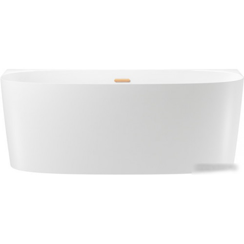 Ванна Wellsee Belle Spa 2.0 160x75 235801004 (пристенная ванна белый глянец, экран, ножки, сифон-автомат золото)