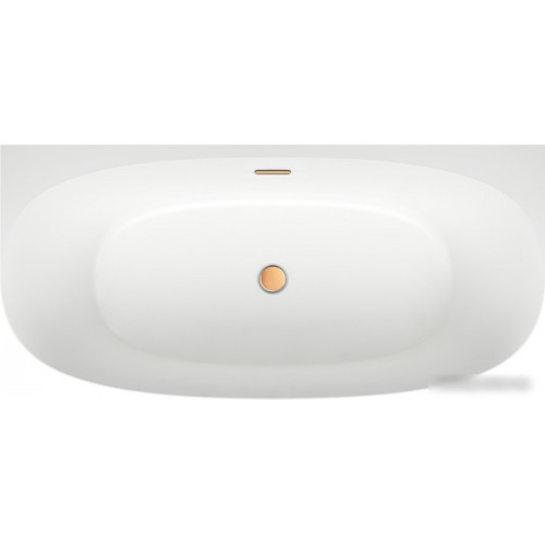 Ванна Wellsee Belle Spa 2.0 160x75 235801004 (пристенная ванна белый глянец, экран, ножки, сифон-автомат золото)